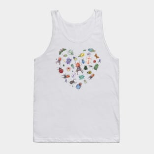 beautiful Beetle Heart, Entomology student, Insect lover Bug Tank Top